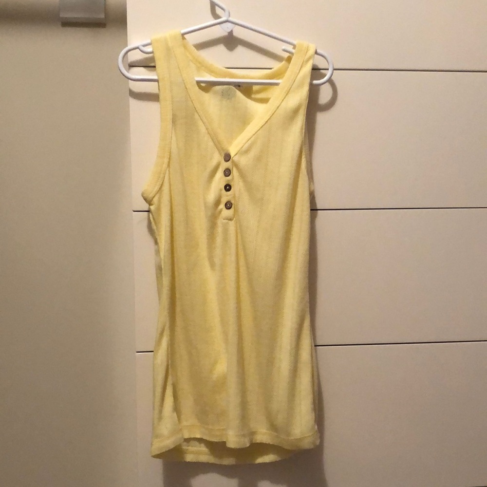 La Miel Yellow Tank Top size womens small